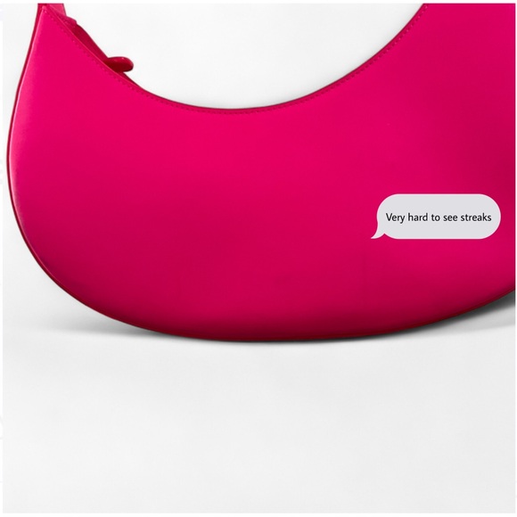 NWOT AUPEN Pink Leather Fearless Shoulder Bag Purse - Picture 8 of 9